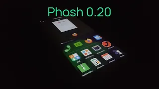 What does Purism's Phosh 0.20 environment look like on Manjaro ARM Linux?