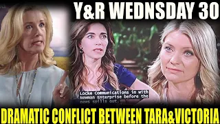 The Young And The Restless Spoilers Wednesday June 30 dramatic conflict between Victoria and Tara