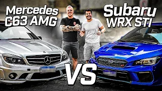 SUBARU STI vs Mercedes-Benz C63😈 O choro é livre... vocês decidem!