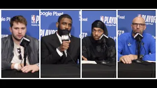Dallas Mavs Interviews vs Clippers Game 2: Luka Doncic, Kyrie Irving, PJ Washington, Jason Kidd