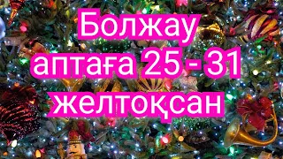 Болжау аптаға 25 - 31 желтоқсан. 2023 жыл. Жұлдыз жорамал. Болжау таро. Жұлдыз жорамал 2023