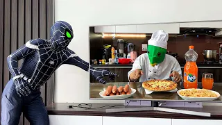 5 SPIDER-MAN Bros vs MAGIC TELEVISION ( Take a Food , Dinosaur ... ) || Comedy Video by FLife vs