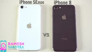 Apple iPhone SE 2020 vs iPhone 8 SpeedTest and Camera Comparison