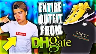 I BOUGHT AN ENTIRE HYPEBEAST OUTFIT FROM DHGATE!! (WEARING IT TO THE MALL)