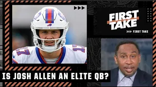 Stephen A.: Josh Allen is an elite talent, but not an elite quarterback | First Take