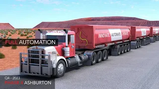 Mineral Resources adds world-first automated road trains to its haulage fleet