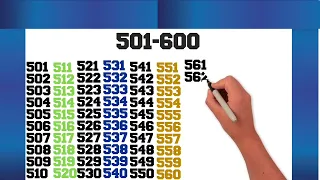 501 से 600 तक गिनती | 501 to 600 numbers😁123 counting song for kids