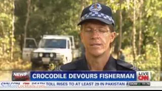 15 foot crocodile in Australia grabs man from his boat; Remains found in the croc