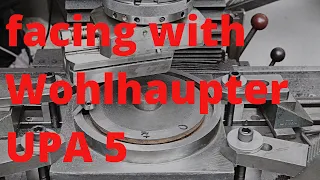 facing a cross slide with Wohlhaupter UPA 5 boring an facing head