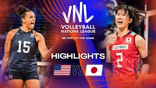 🇺🇸 USA vs. 🇯🇵 JPN - Highlights Quarter Finals | Women's VNL 2023