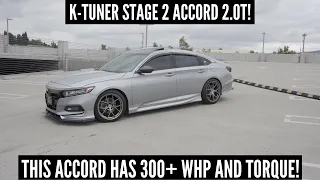 THIS 300+ WHP K-TUNER STAGE 2 TUNED ACCORD 2.0T IS FAST! | 2018 Honda Accord 2.0T Build @magbluecv2