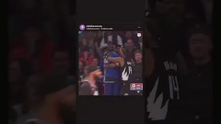 DAMN! NORMAN POWELL POSTER ON JULIUS RANDLE! GET OUT!  #shorts #basketball #viral #fyp #share