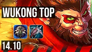 WUKONG vs KLED (TOP) | 80% winrate, 7/1/2 | KR Master | 14.10