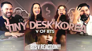 "V of BTS Tiny Desk Korea"  Reaction - We had a BLAST with this one🤩🔥 | Couples React