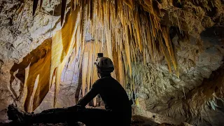 Treacherous Cave Leads To Ancient Stalactites