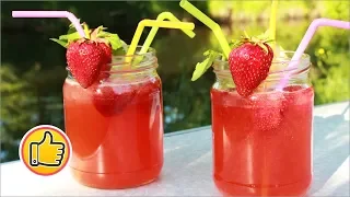 Лимонад из Клубники, Ах... как Охлаждает! | Strawberry Lemonade Recipe