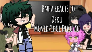 || Bnha reacts to Deku  || Moved/Idol Au|| UwU ||Bkdk||