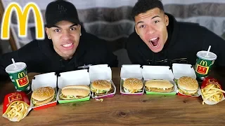 MCDONALDS BURGER CHALLENGE !!! | Kelvin und Marvin