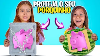 Quem PROTEGER MELHOR Seu PORQUINHO Ganha!