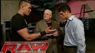 Randy Orton, Dusty Rhodes & Cody Rhodes Backstage Segment RAW Jul 02,2007