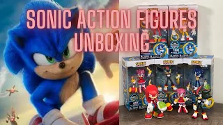 Sonic the Hedgehog Action Figures Unboxing Review (Sonic, Knuckles, Tails, Shadow, Amy Rose)