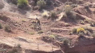 Dylan Stark-Redbull Rampage first. Crank grind RAIL to drop.