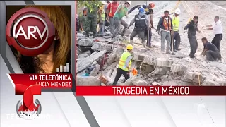 Lucía Méndez cuenta cómo vivió el sismo en México | Al Rojo Vivo | Telemundo