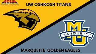 UW Oshkosh vs Marquette (1/27/2024)