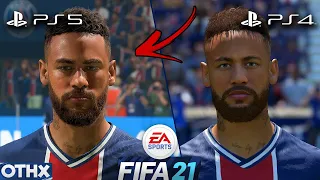 FIFA 21 | NEW PS5 vs PS4 Faces | PSG w/ Neymar, Mbappe! @Onnethox