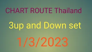 Thai lottery chart route 3up and Down. 1/3/2023
