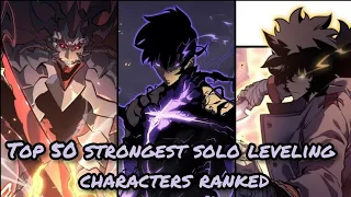 Top 50 Strongest Solo Leveling Characters Ranked [Manhwa Only]