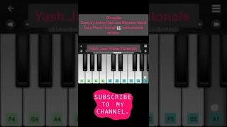 Chogada Tara Song Easy Piano Tutorial 🎹#shorts #hindisong #trending #ytshorts