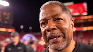 49ers DC Steve Wilks talks after about defense after a slow start