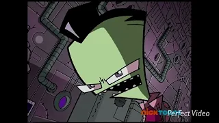 Invader Zim: Dib has a Gir on the back of his big head.