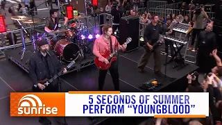 5SOS - Youngblood (Live on Sunrise 2020) | 7NEWS Australia