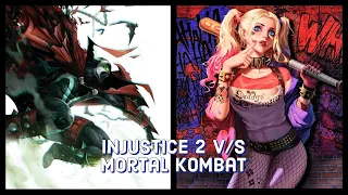 Mortal Kombat Mobile vs Injustice 2 Mobile || Side by Side Comparison