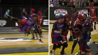 Hard hit turns into a scuffle in Slashers vs. Mob | SlamBall on ESPN