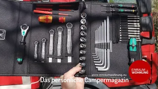 Die perfekte Werkzeugtasche für das Wohnmobil oder den Wohnwagen