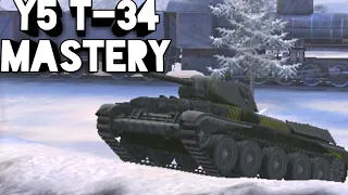 Y5 T-34 MASTERY | World of Tanks Blitz Mastery Replays