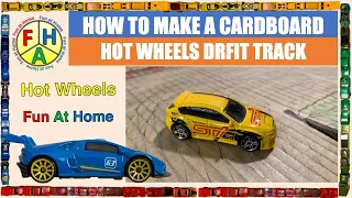 !! HOT WHEELS DRIFT TRACK !! - HOW TO make a basic drift track from Cardboard (MEAL Sized Video)