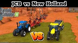 JCB vs New Holland Tractors Performance in Farming Simulator 18 | Timelapse #skullgaming