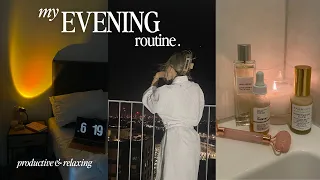 my productive evening routine | cosy, chill & ~aesthetic~