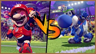 Mario Strikers: Battle League | Mario vs Yoshi (Hard CPU) [Switch]