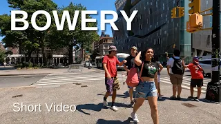 NEW YORK CITY Walking Tour [4K] BOWERY (Short Video)