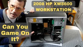 HP xw8600 Workstation Review, Benchmarks, & Upgrade | Can You Game on It?