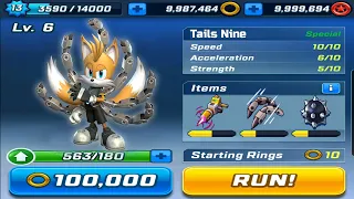 Sonic Forces Speed Battle - Tails Nine New Character Coming Soon Update - All 68 Characters Unlocked