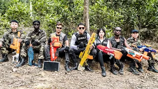 LTT Game Nerf War : Summer Batttle Warriors SEAL X Nerf Guns Fight Mr Close Criminal Gang