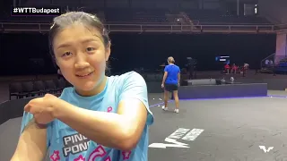 Chen Meng's getting ready for #WTTChampions 💪🇨🇳