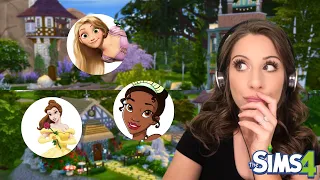 Each TINY HOME is a Different Disney Princess | Sims 4 Build Challenge