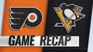 Flyers rally late to top Penguins in OT, 2-1